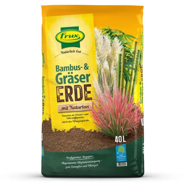frux® Pro Bambus & Gräsererde mit extra Silizium - 40 Liter