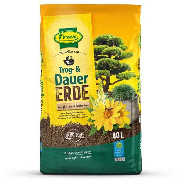 frux® Pro Bio Trog- & Dauererde Natürlich Gut torffrei - 40 Liter