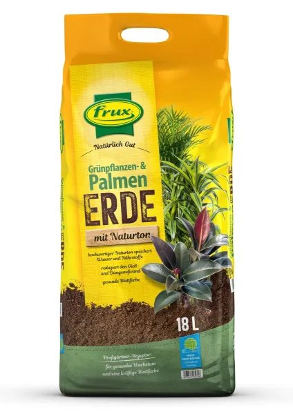 frux® Pro Grünpflanzen- & Palmenerde mit Naturton Natürlich Gut - 18 Liter