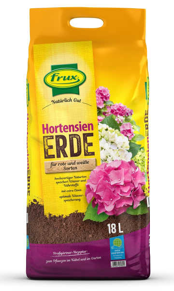 frux® Pro Hortensienerde für rote & weiße Sorten Natürlich Gut - 18 Liter