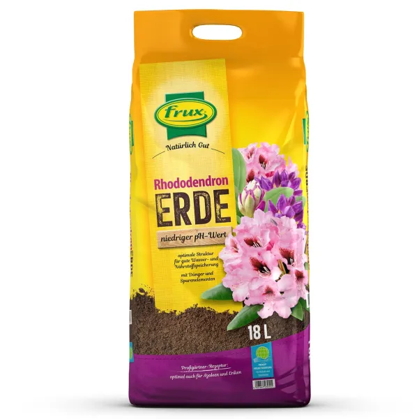 frux® Pro Rhododendron- & Moorbeeterde niedriger pH-Wert Natürlich Gut - 18 Liter