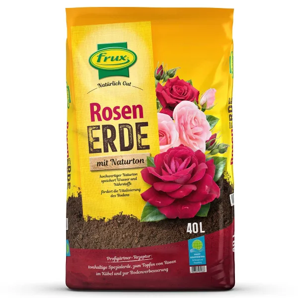frux® Pro Rosenerde mit Naturton Natürlich Gut - 40 Liter