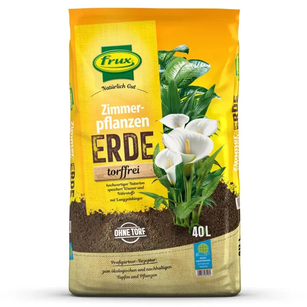 frux® Pro Zimmerpflanzenerde Natürlich Gut torffrei - 40 Liter