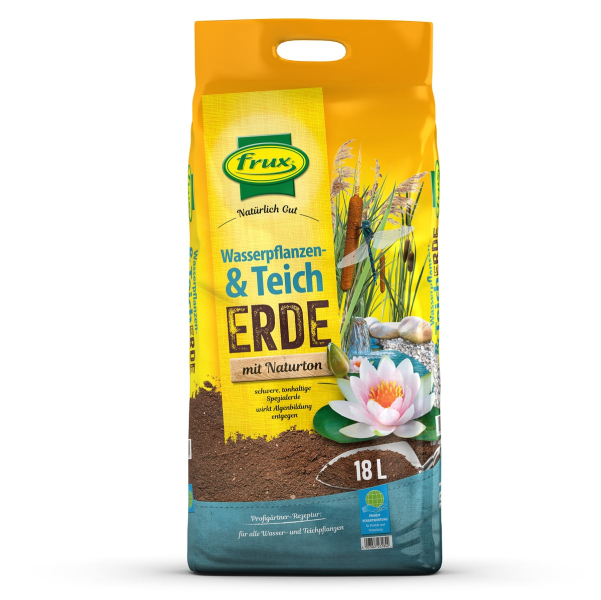 frux® Pro Wasserpflanzen- & Teicherde mit Naturton - 18 Liter
