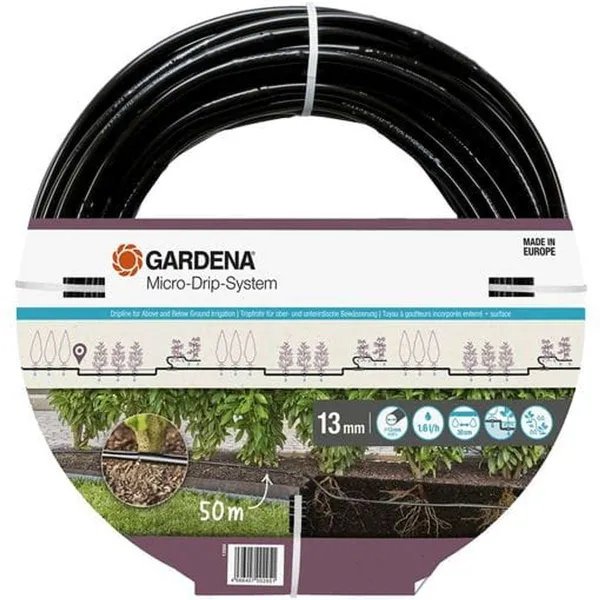 GARDENA® Micro-Drip-System 2.0 Tropfrohr über & unter der Erde 50 Meter GARDENA® Micro-Drip-System 2.0 Tropfrohr über & unter der Erde 50 Meter