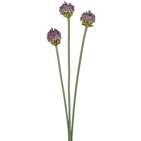 GASPER Alliumbund mit 3 Blüten, lila - Kunstpflanze