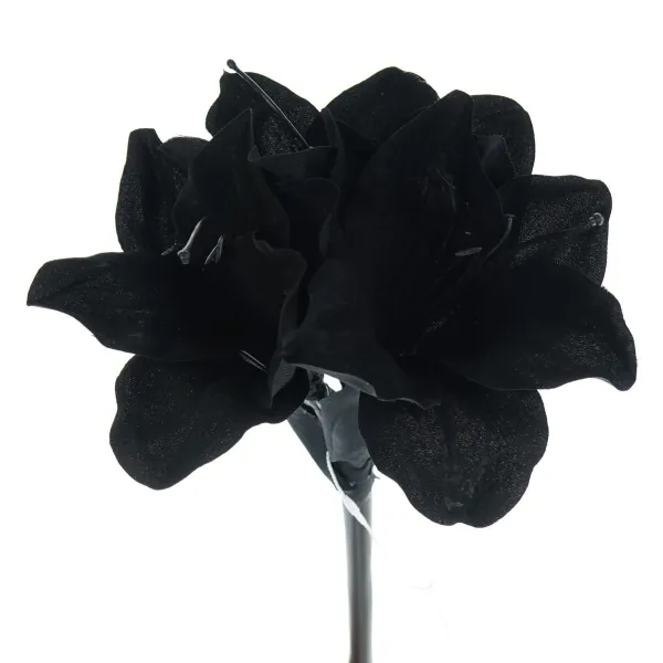 GASPER Amaryllis - Ritterstern Schwarz wie die Nacht 50 cm - Kunstblumen