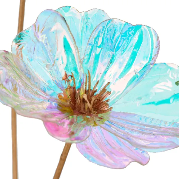 Gasper Cosmeazweig 63 cm transparent irisierend - Kunstpflanze