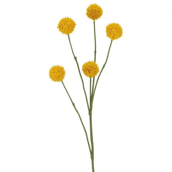 GASPER Trommelstock-Craspedia Gelb Ø 3,5 cm 71 cm - Kunstblumen GASPER Trommelstock-Craspedia Gelb Ø 3,5 cm 71 cm - Kunstblumen