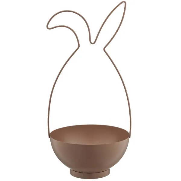 GASPER Creativ home Metallgestell Hase mit Schale 21 cm x 20 cm x 44 cm mandel GASPER Creativ home Metallgestell Hase mit Schale 21 cm x 20 cm x 44 cm mandel