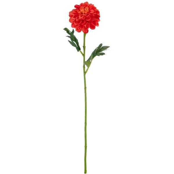 Gasper Dahlienzweig 54 cm orangerot - Kunstblume