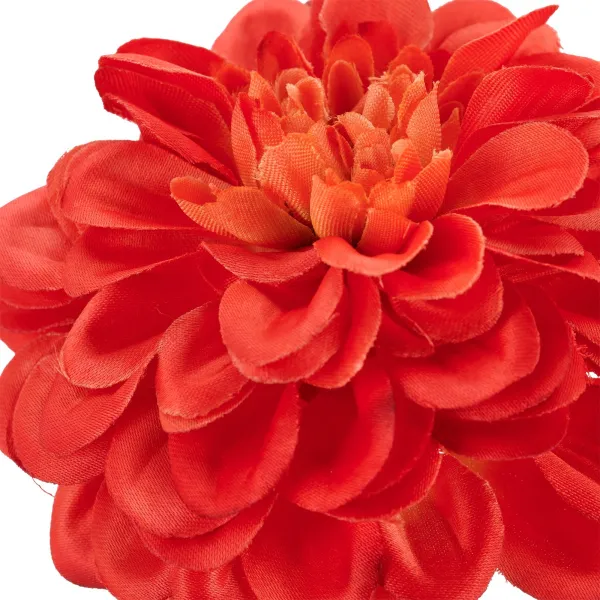 Gasper Dahlienzweig 54 cm orangerot - Kunstblume