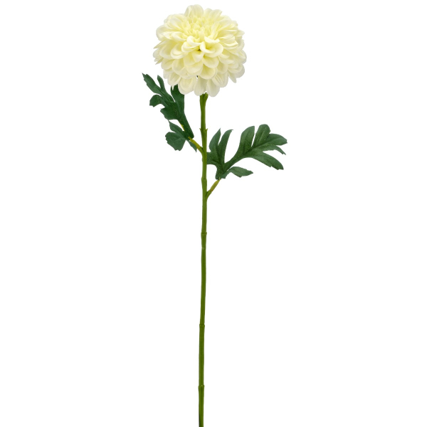 Gasper Dahlienzweig 54 cm weiß - Kunstblume