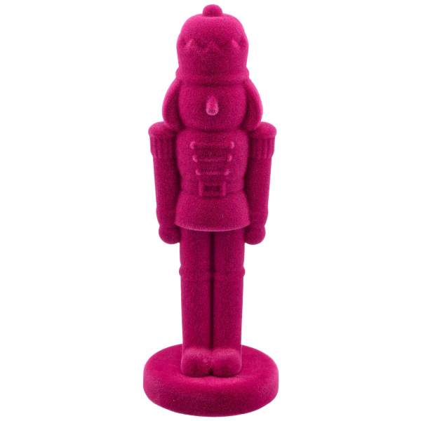 Gasper Dekofigur Nussknacker beflockt pink Ø 11 cm x 31 cm