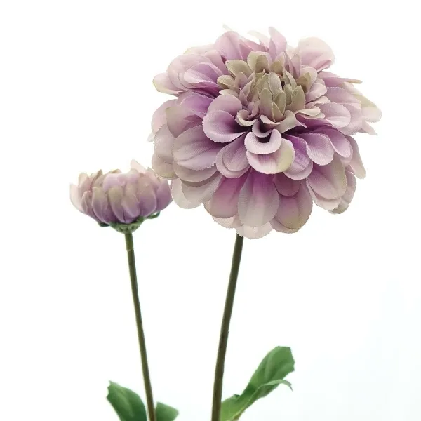 GASPER Dekorative Dahlie mit Knospe Lila 63 cm - Kunstblumen GASPER Dekorative Dahlie mit Knospe Lila 63 cm - Kunstblumen