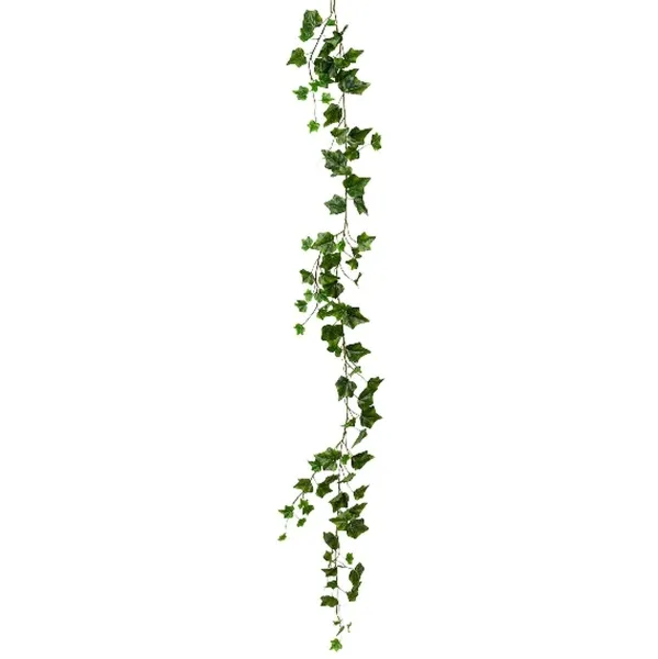 GASPER Englischer Efeu Grün als Girlande mit 98 Blättern 180 cm - Kunstblumen