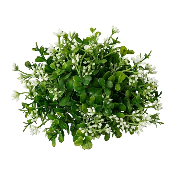 GASPER Eucalypthus-Halbkugel Grün-Weiß Ø 17 cm - Kunstblumen
