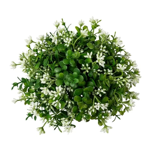 GASPER Eucalypthus-Halbkugel Grün-Weiß Ø 18 cm - Kunstblumen