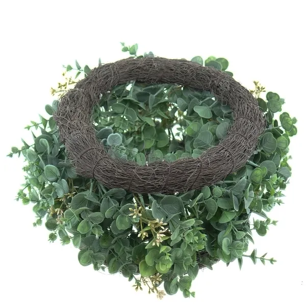 GASPER Eucalyptuskranz Grau-Grün Ø 40 cm - Kunstblumen