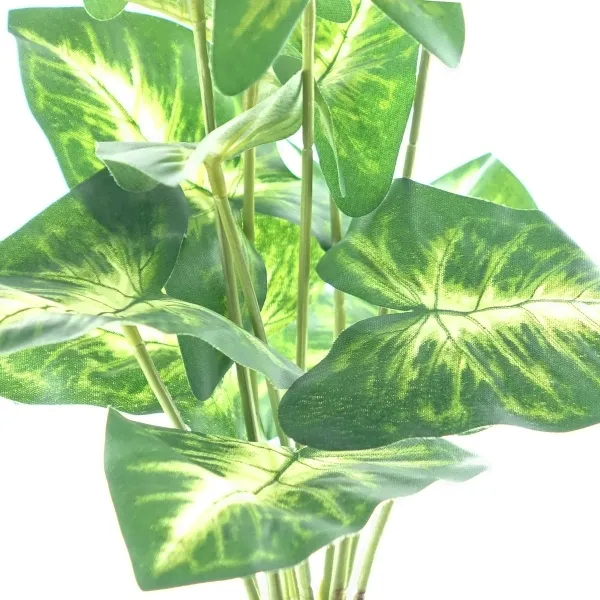 GASPER Grünpflanze Dieffenbachia picta Grün & Weiß im Kunsttopf - Kunstpflanzen