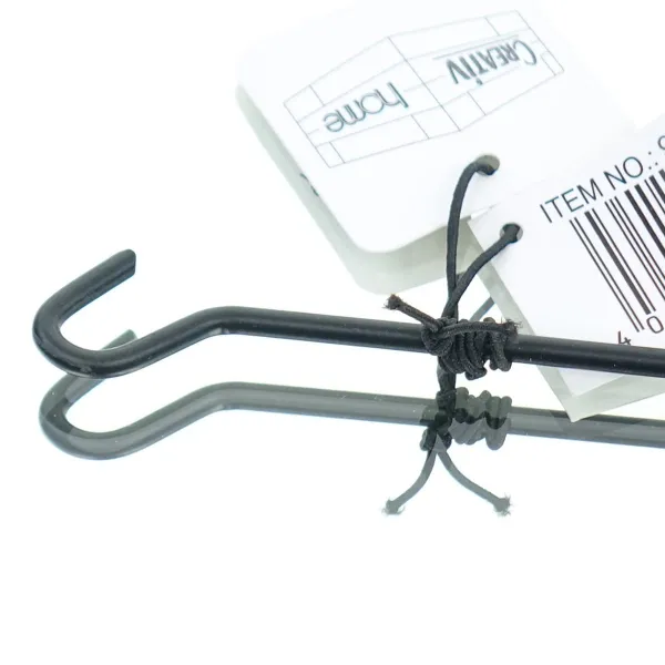 GASPER Haken Metall Hängeverlängerung 40 cm schwarz