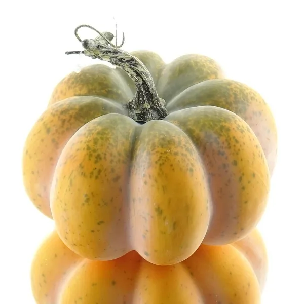 GASPER Herbstdeko Rippenkürbis Orange Ø 15 cm - Kunstblumen GASPER Herbstdeko Rippenkürbis Orange Ø 15 cm - Kunstblumen