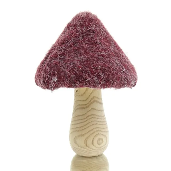 GASPER Herbst- und Weihnachtsdeko Pilz Rot & Natur Ø 17 cm - Holz & Filz GASPER Herbst- und Weihnachtsdeko Pilz Rot & Natur Ø 17 cm - Holz & Filz