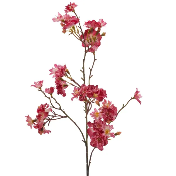 GASPER Kirschblütenzweig Tiefrosa verzweigt 80 cm - Kunstblumen