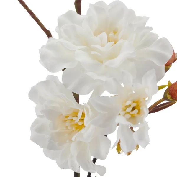 GASPER Kirschblütenzweig Reinweiß verzweigt 80 cm - Kunstblumen