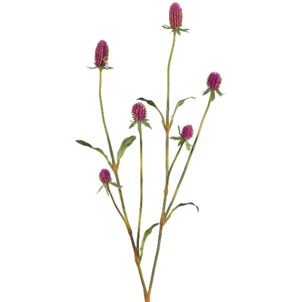 GASPER Kugelamarant - Gomphrena Lila 75 cm - Kunstblumen