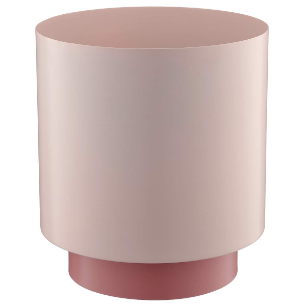 GASPER Lepuro Übertopf DIPPED Rosa mit Fuß Ø 20 cm Gesamthöhe 21 cm - Metall