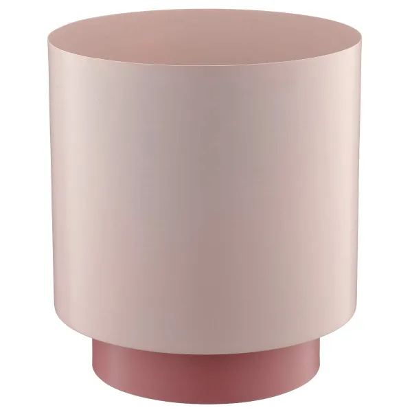 GASPER Lepuro Übertopf DIPPED Rosa mit Fuß Ø 20 cm Gesamthöhe 21 cm - Metall