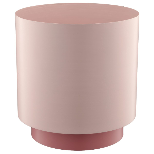 GASPER Lepuro Übertopf DIPPED Rosa mit Fuß Ø 23 cm Gesamthöhe 24 cm - Metall