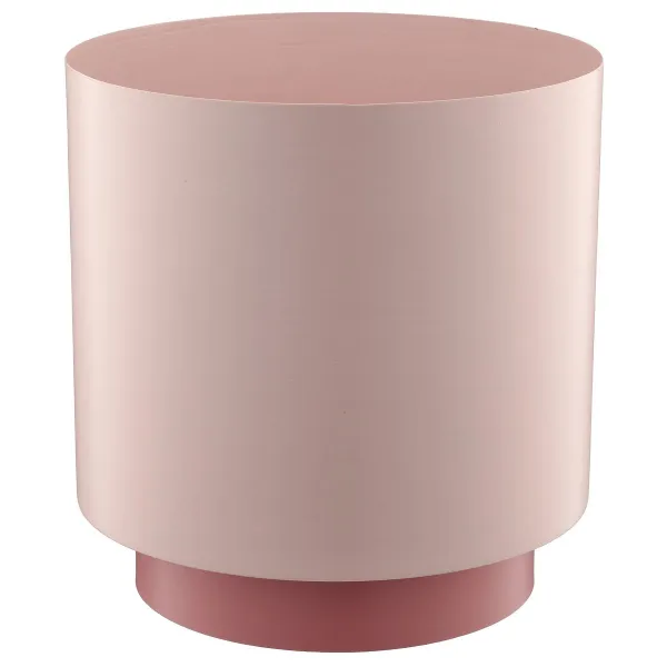 GASPER Lepuro Übertopf DIPPED Rosa mit Fuß Ø 23 cm Gesamthöhe 24 cm - Metall