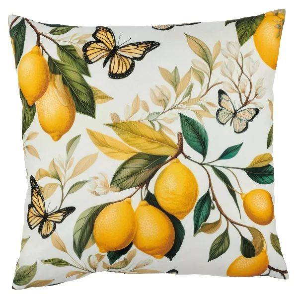 GASPER Lepuro Sitzkissen INSTYLE Zitronen Dekor 45 x 45 - Polyester