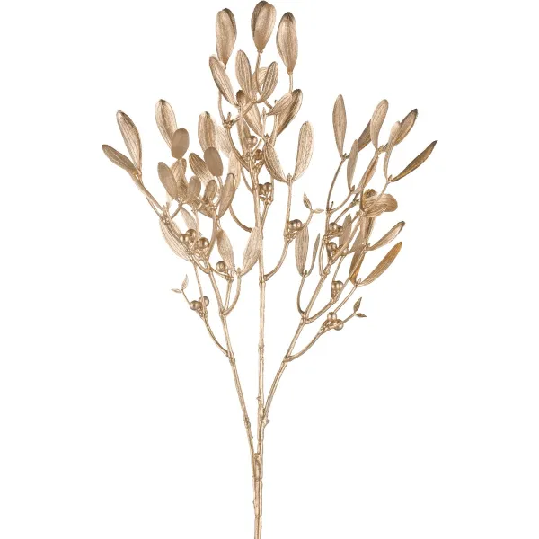 Gasper Mistelzweig 69 cm goldfarben - Kunstpflanze
