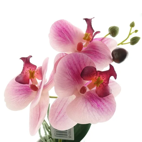 GASPER Orchidee Lila im runden Topf 23 cm - Kunstblumen