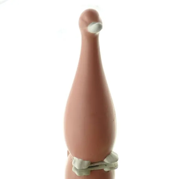 GASPER Oster-Deko Gans Korall mattiert 17 cm - Porzellan