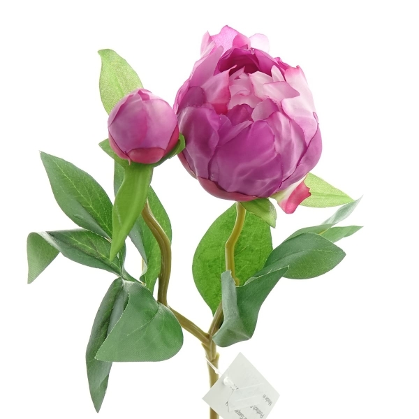 GASPER Pfingstrose - Peonie Cerise lilarosa 45 cm - Kunstblumen