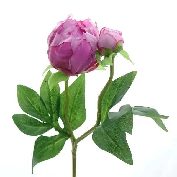GASPER Pfingstrose - Peonie Cerise lilarosa 45 cm - Kunstblumen
