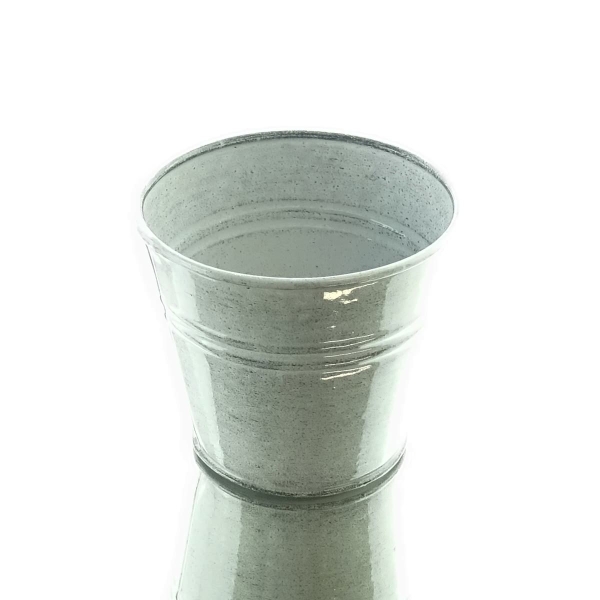 GASPER Pflanzen-Übertopf Botanico Creme & Grau Ø 11 cm - Metall