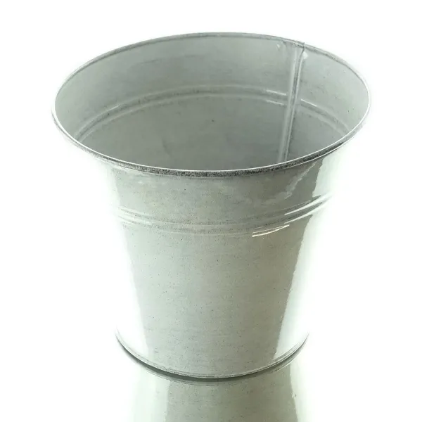 GASPER Pflanzen-Übertopf Botanico Creme & Grau Ø 20 cm - Metall