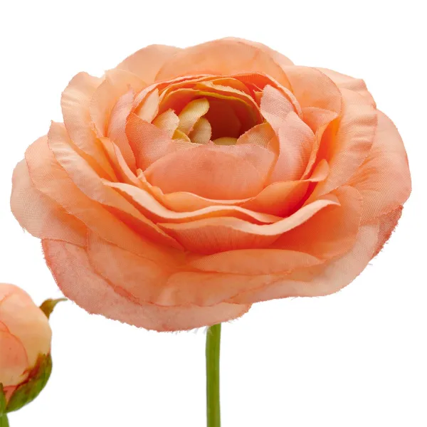 GASPER Ranunkel Lachsorange Ø 8,5 cm 63 cm - Kunstblumen