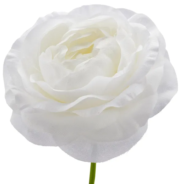GASPER Ranunkel Reinweiß Ø 8,5 cm 63 cm - Kunstblumen