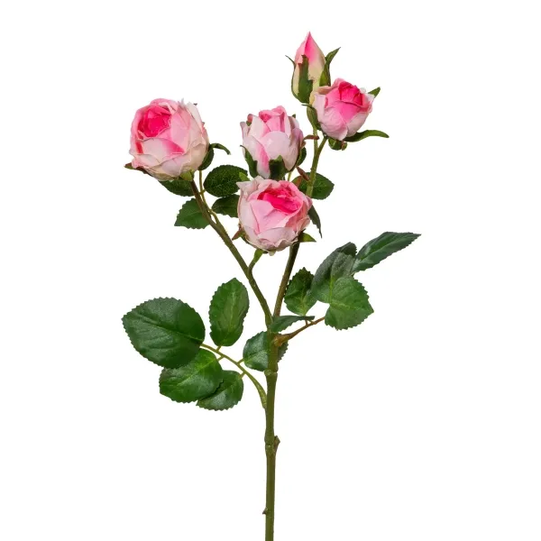 GASPER Rosenblütenstiel Rosa 39 cm - Kunstblumen