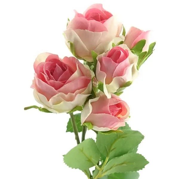 GASPER Rosenblütenstiel Rosa 39 cm - Kunstblumen