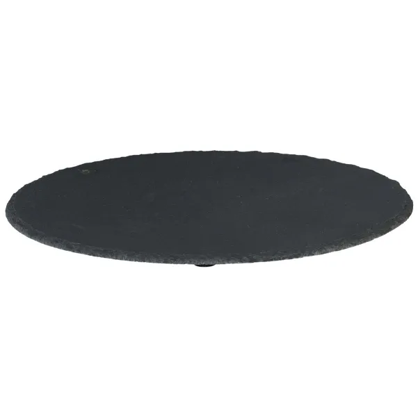 GASPER Schiefer Dekoplatte rund 30x0,5 cm