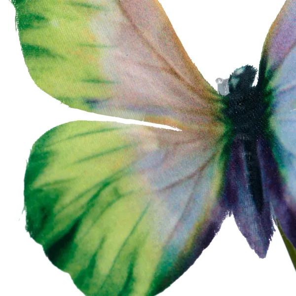 GASPER 3 Schmetterlinge am Stiel Grün 58 cm - Fantasie