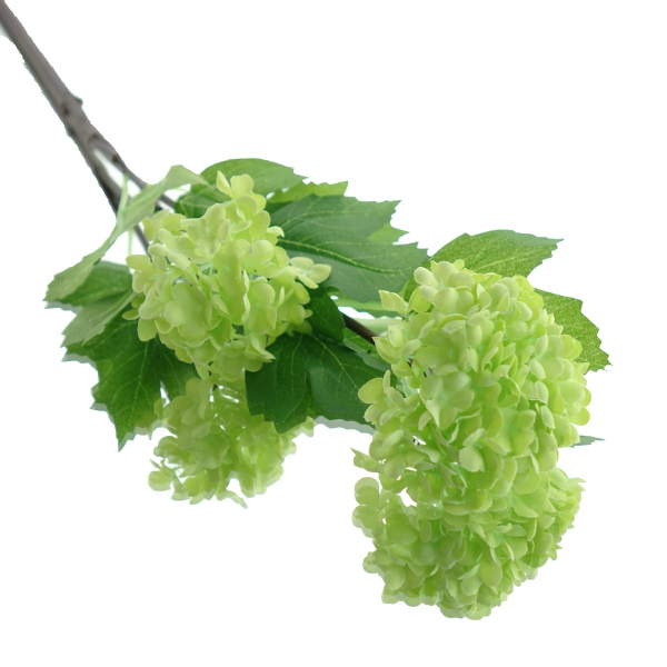 GASPER Schneeball-Zweig hellgrüne Blüten 51 cm - Kunstblumen