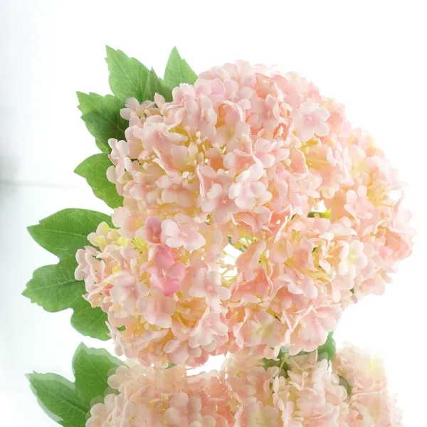 GASPER Schneeballstrauß Rosa 23 cm im 5er Bund - Kunstblumen